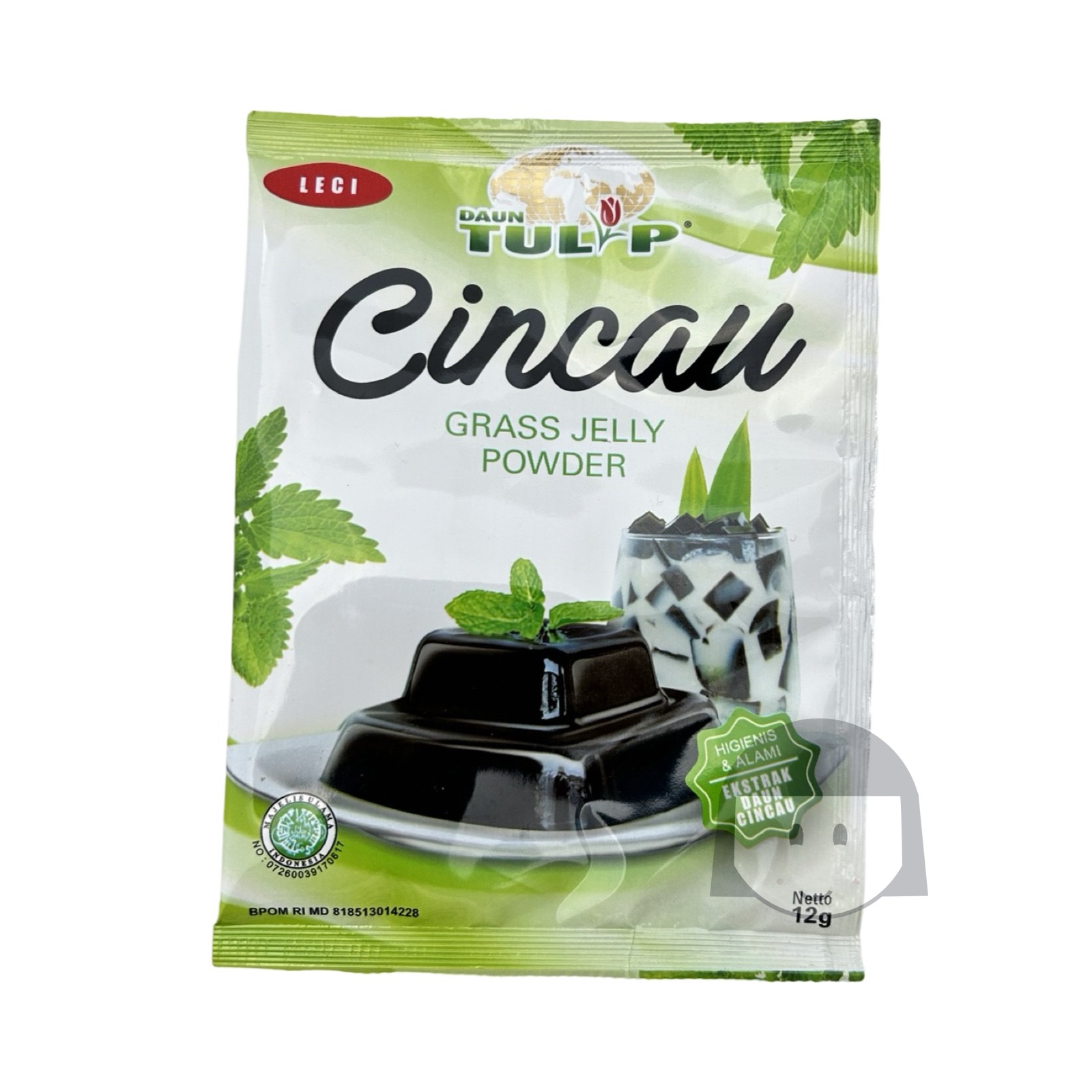 Daun Tulip Cincau Grass Jelly Powder Leci 12 gr