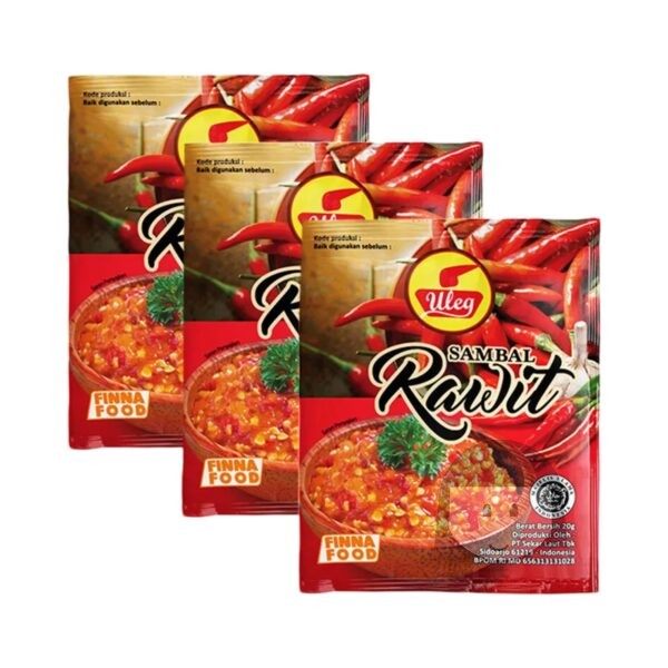 Finna Uleg Sambal Rawit 18 gr, 10 sachets