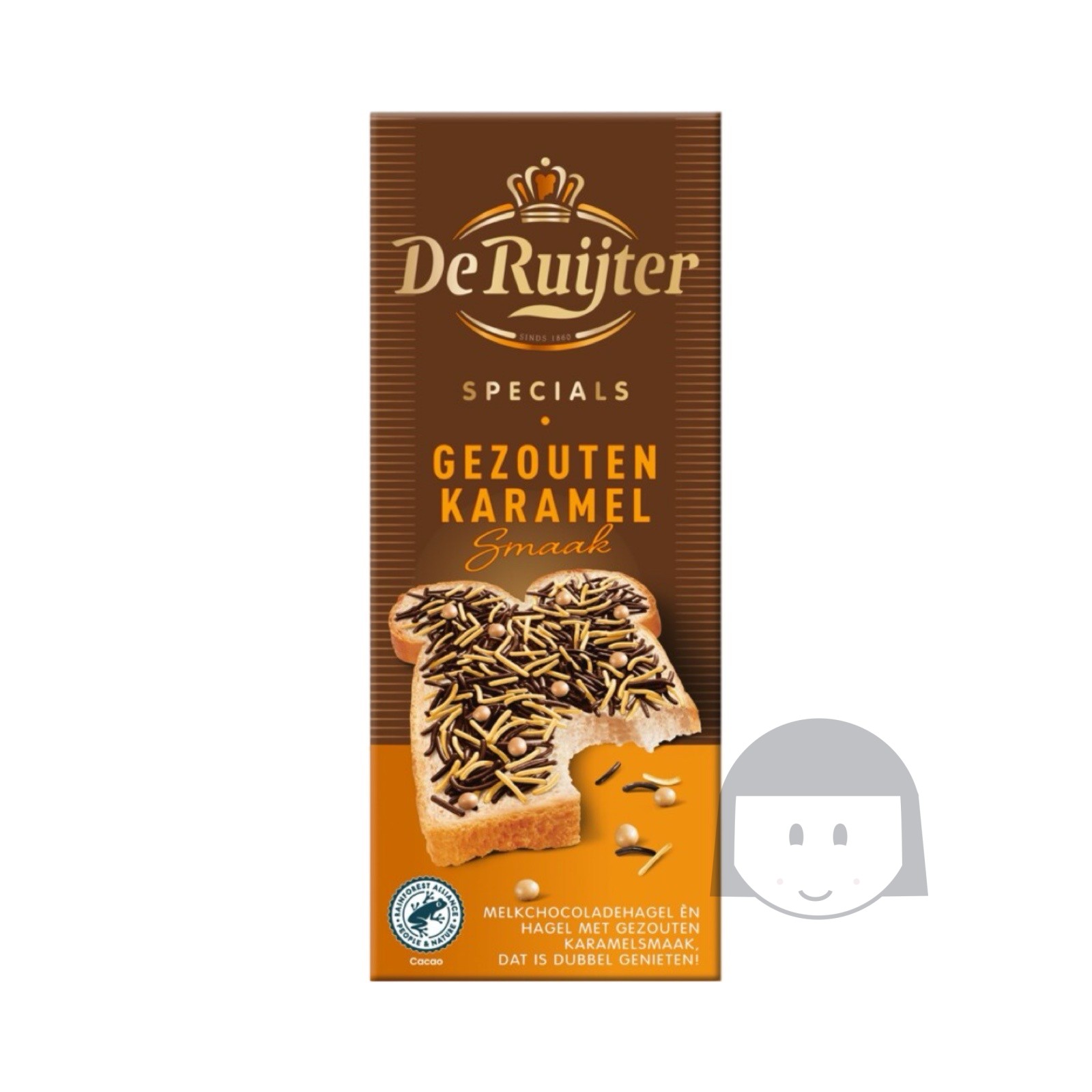 De Ruijter Specials Salted Caramel Milk Chocolate Sprinkles 200 gr Baking Supplies De Ruijter Specials Salted Caramel Milk Chocolate Sprinkles 200 gr
