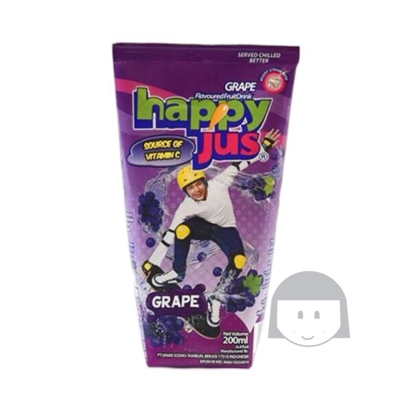 Happy Jus Grape 200 ml Exp. 05-06-2025
