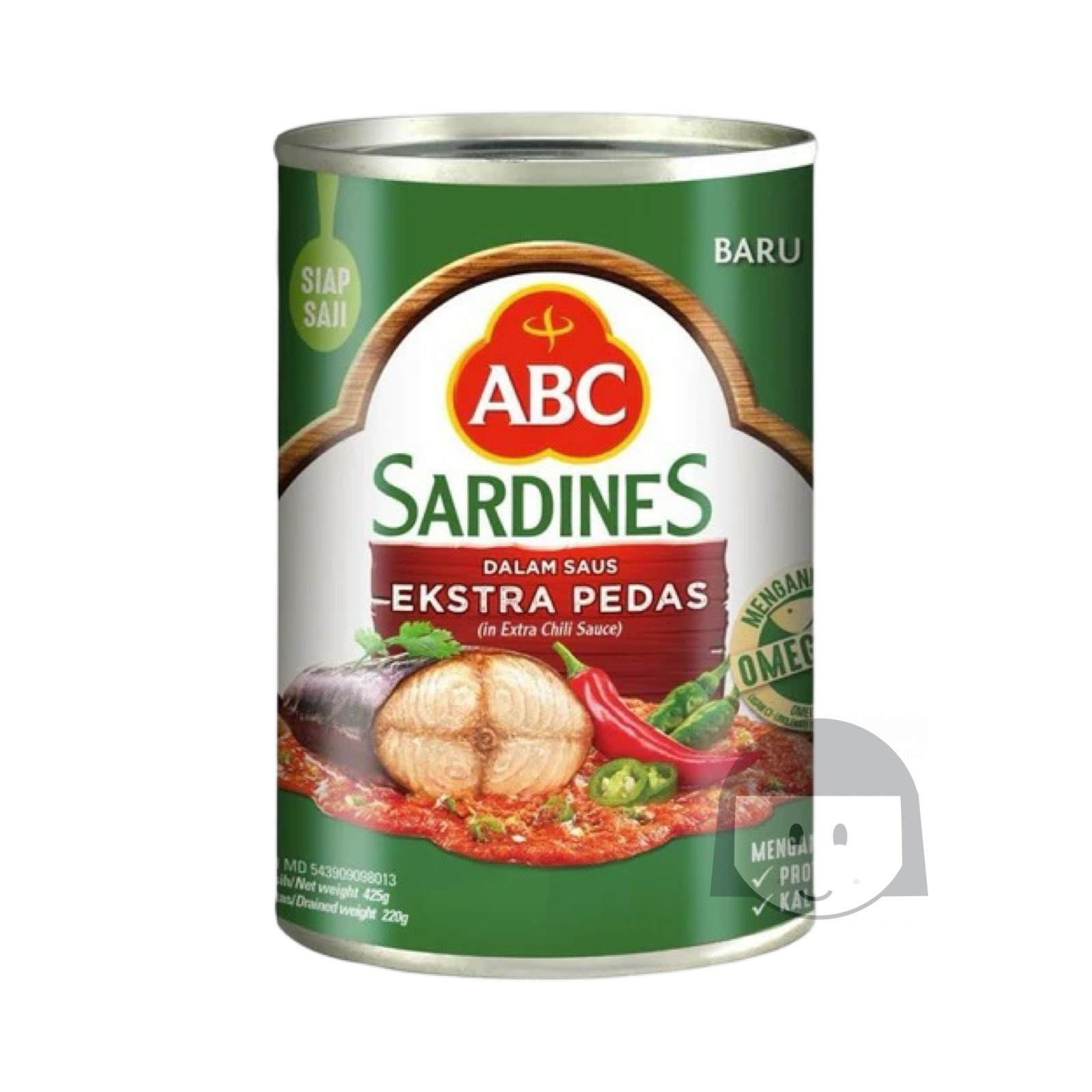 ABC Sardines Dalam Saus Extra Pedas 155 gr