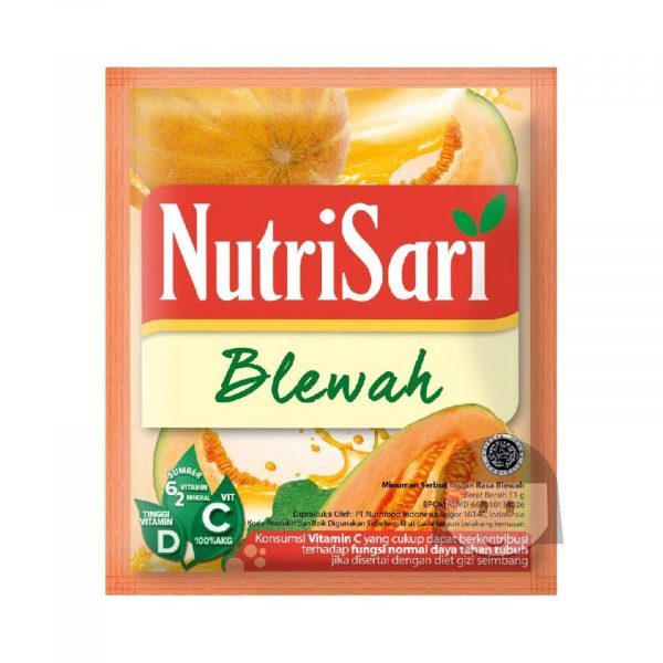 Nutrisari Blewah 11 gr, 10 sachet