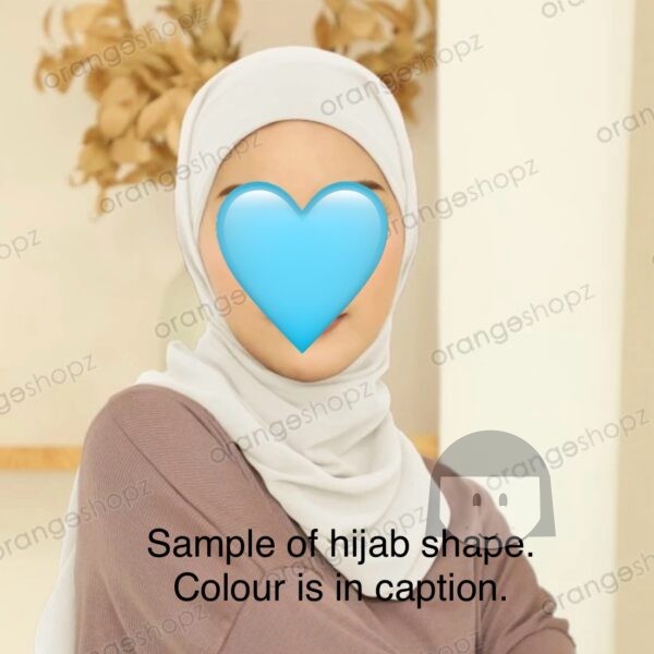 Preloved Hijab Instant Pashmina Light Blue Colour - Image 2