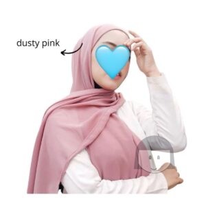 Hijab Instant Triangle Dusty Pink Colour