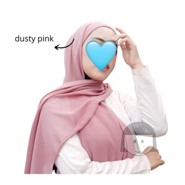 Hijab Instant Triangle Dusty Pink Colour