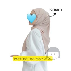 Hijab Instant Triangle Cream Colour