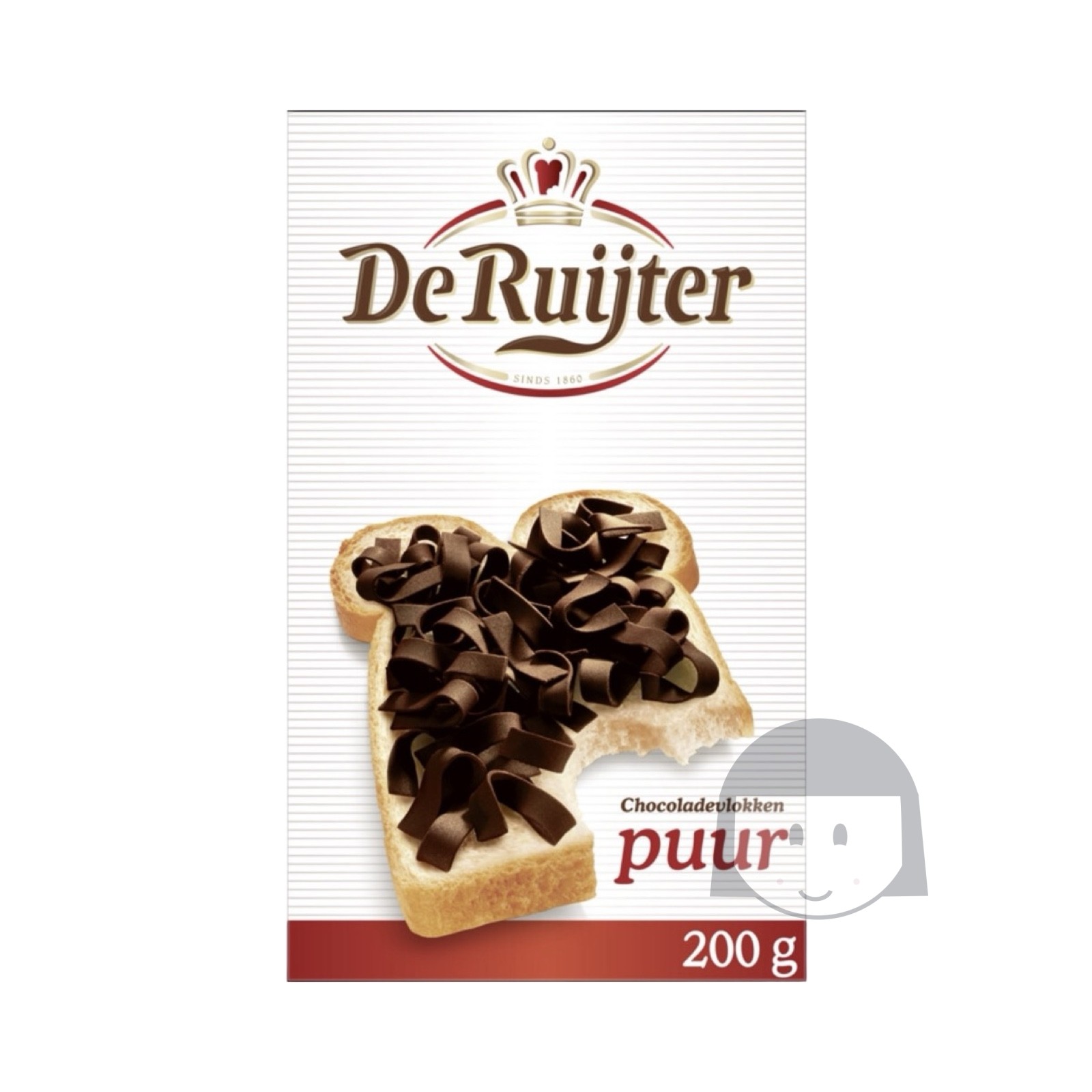 De Ruijter Dark Chocolate Flakes 200 gr