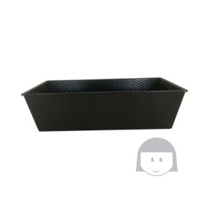 Preloved Loyang Persegi Panjang Hitam 30 x 13 cm Non Food