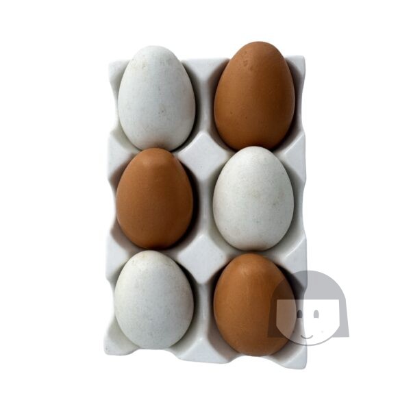 Dille Kamille Egg Holder + 6 Wooden Eggs
