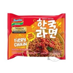 Indomie Premium Collection Fiery Chikin Ramyeon Goreng Rasa Ayam Pedas Ala Korea 85 gr